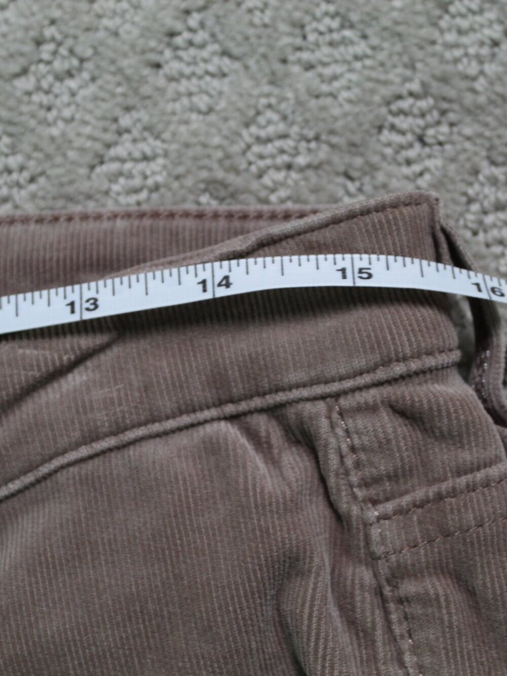 AG Adriano Goldschmied Prima Cigarette Leg Womens 8 Tan Corduroy Pants - Picture 7 of 8